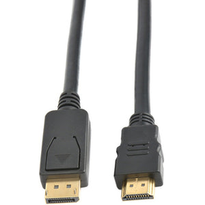 Prokord DisplayPort 1.2 to HDMI Cable - 1m, Black