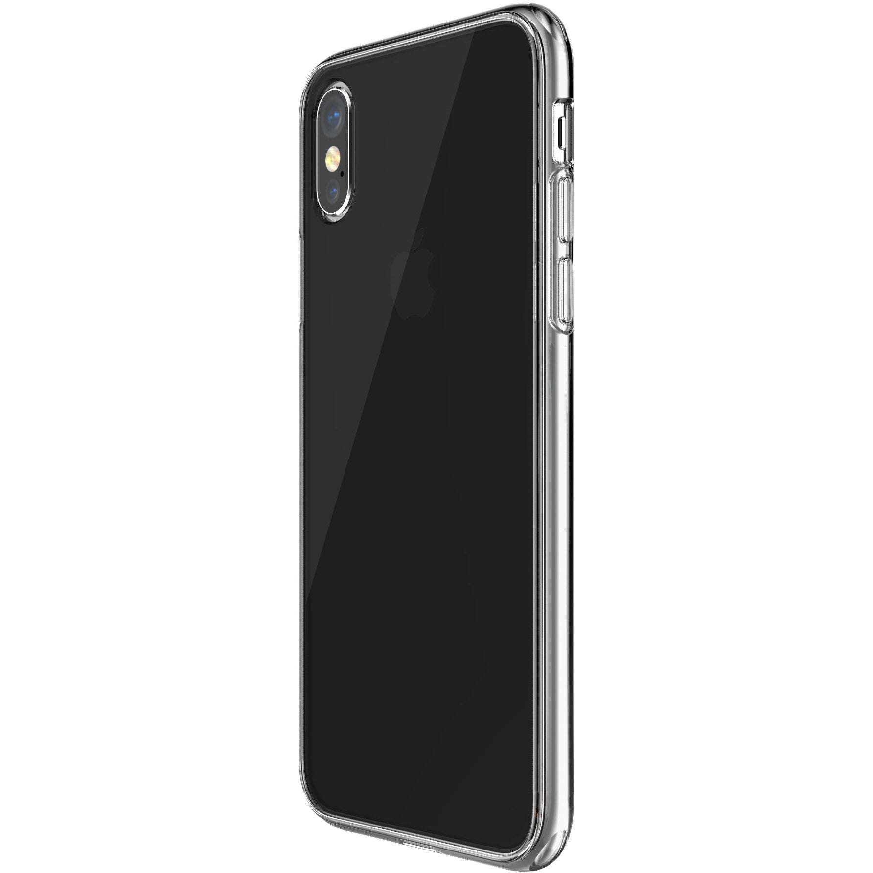 Cirafon Soft Case for iPhone X / iPhone Xs, Transparent with Black Frame