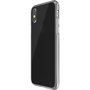 Cirafon Soft Case for iPhone X / iPhone Xs, Transparent with Black Frame