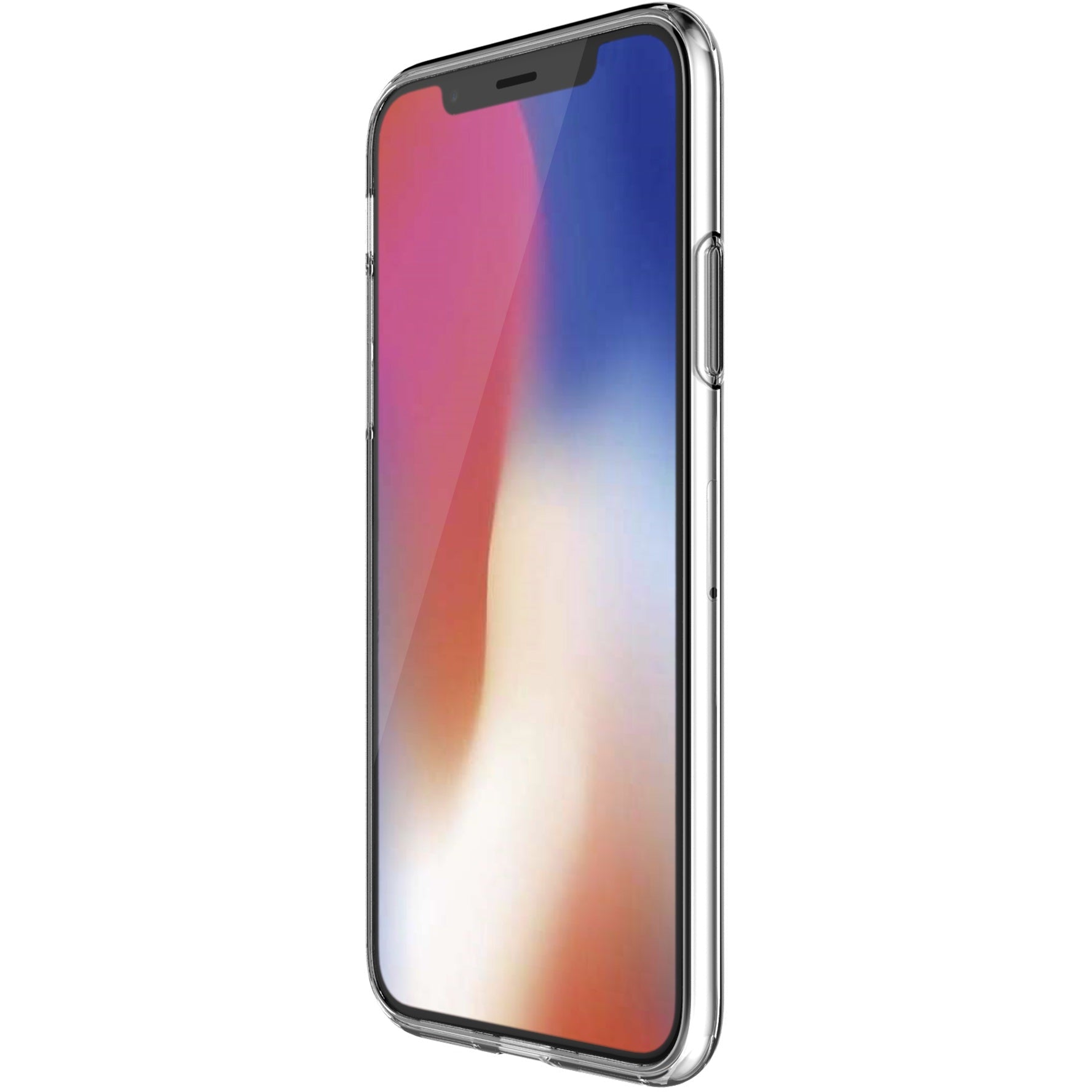 Cirafon Soft Case for iPhone X / iPhone Xs, Transparent with Black Frame