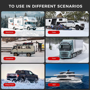 Sunster 8KW Diesel Air Heater with LCD Display & Remote Control, 12V, 5L Tank, for Car, Truck, Van, Boat