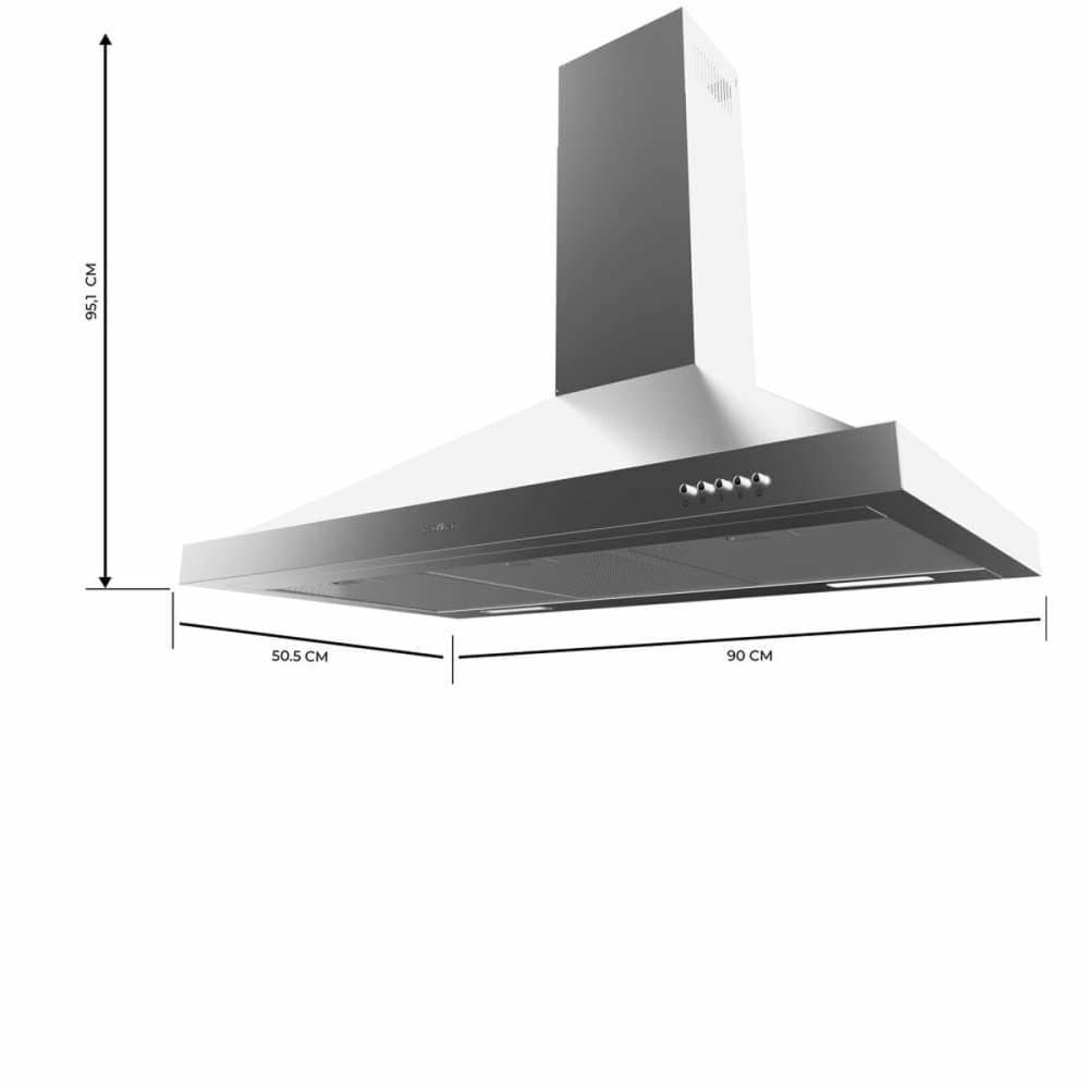 Cecotec Bolero Flux PM 906500 Stainless Steel Cooker Hood