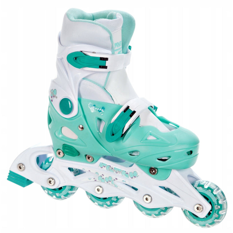 Raven Balloon Roller Skates, white/mint, 29-32