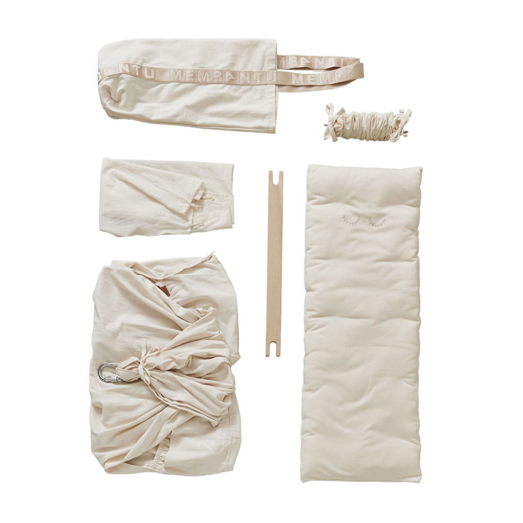 Membantu Premium Organic Baby Hammock, Nature