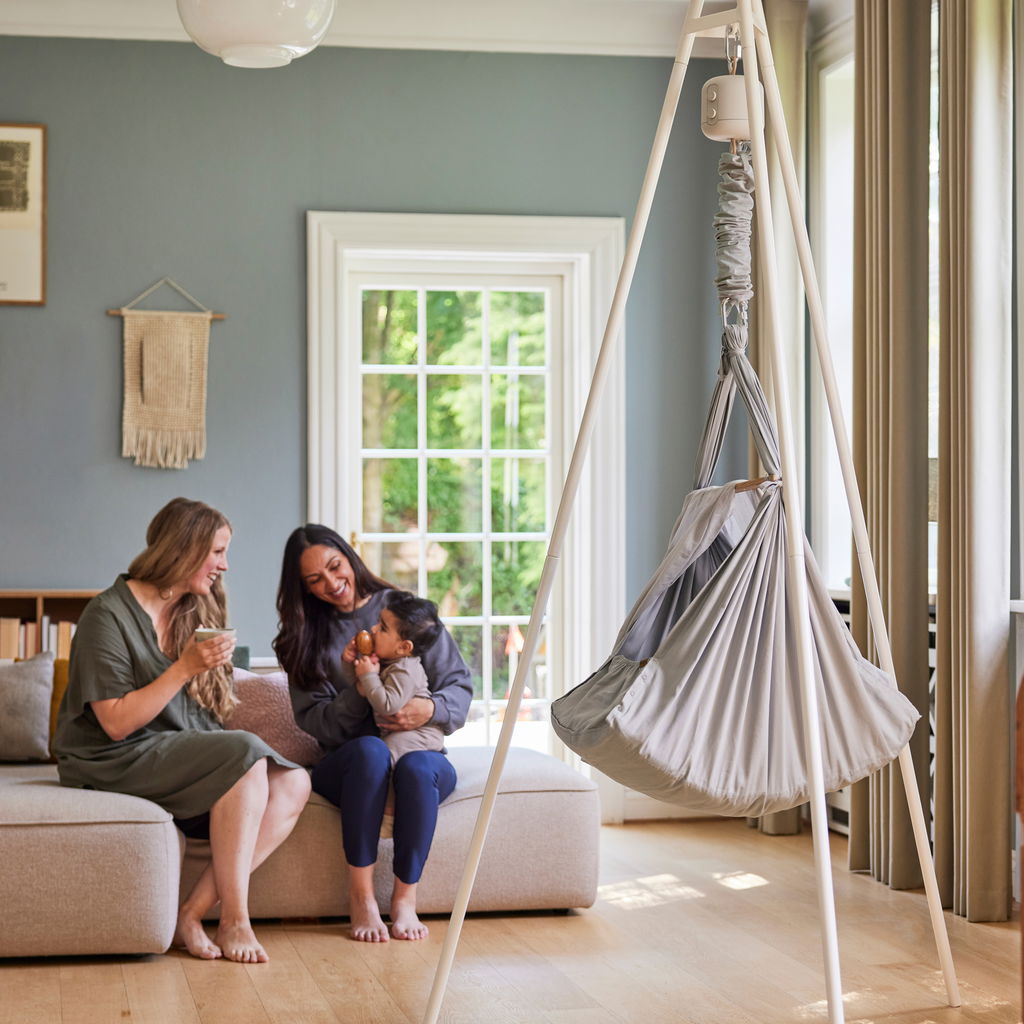 Membantu Premium Cradle Stand, White