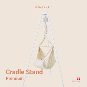 Membantu Premium Cradle Stand, White