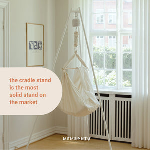 Membantu Premium Cradle Stand, White