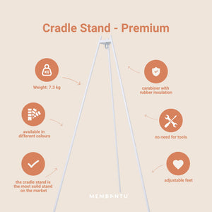 Membantu Premium Cradle Stand, White