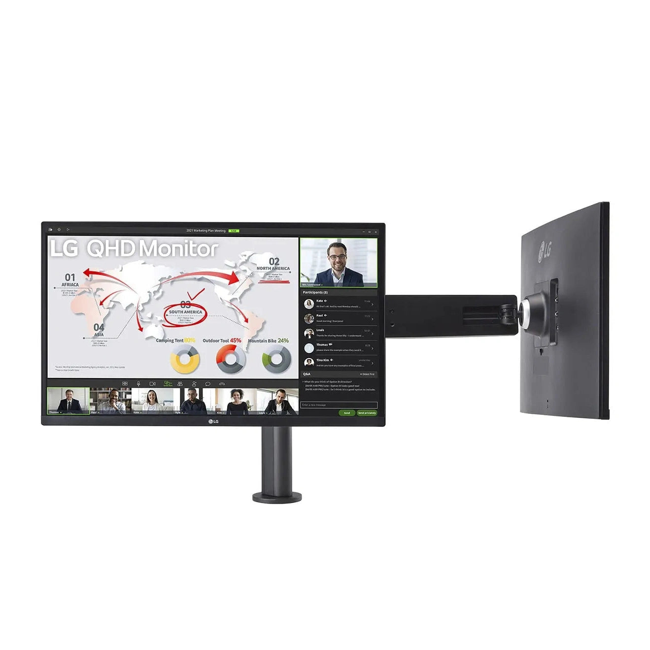 LG 27QP88DP-BS Ergo Dual Monitor