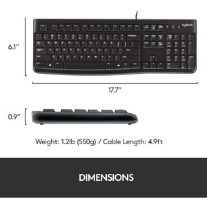 Logitech MK120 Desktop Keyboard + Mouse Combo