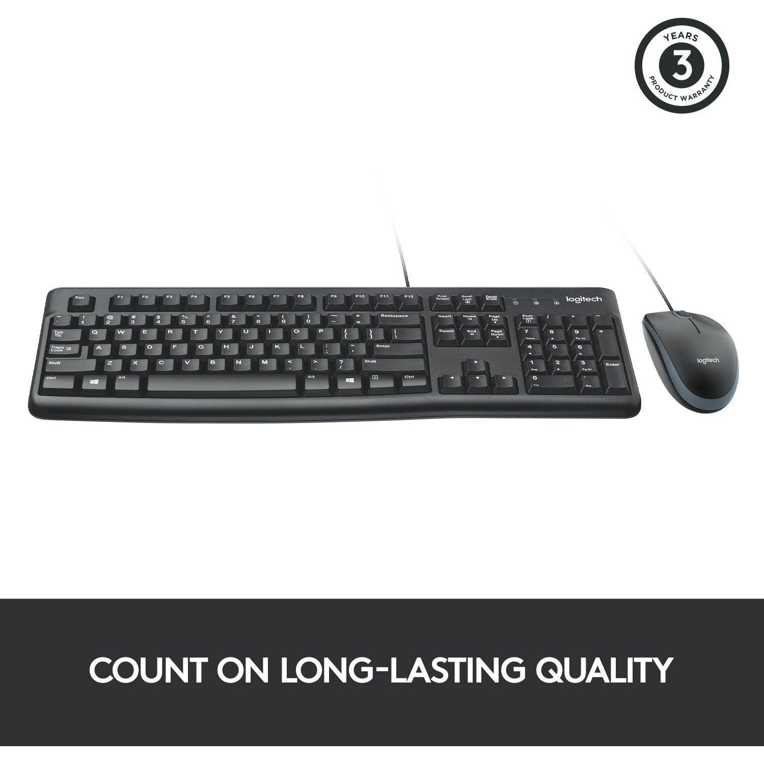 Logitech MK120 Desktop Keyboard + Mouse Combo