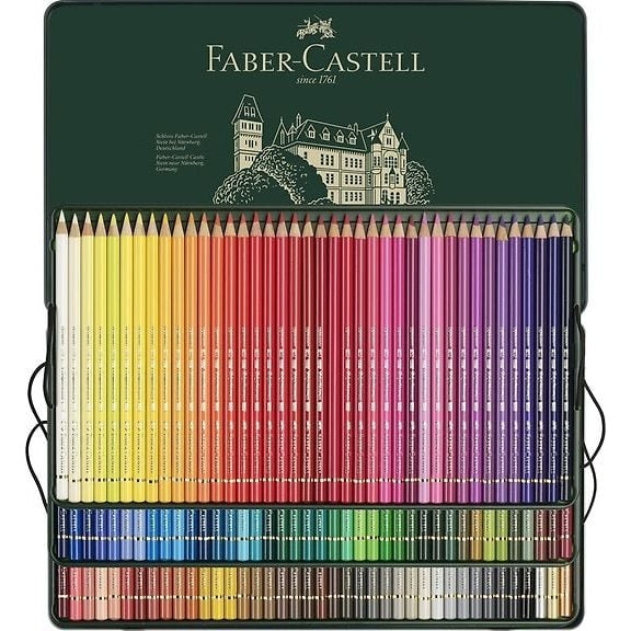 Faber-Castell Polychromos Colored Pencils in Tin Box, 120 Colors