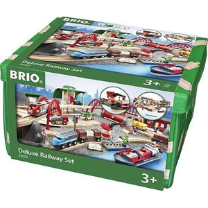 BRIO World 33052 - Rail & Road - Deluxe Track Set, Large Box