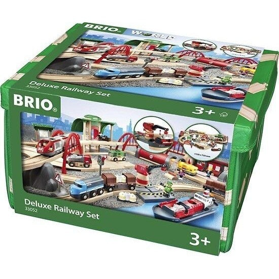 BRIO World 33052 - Rail & Road - Deluxe Track Set, Large Box