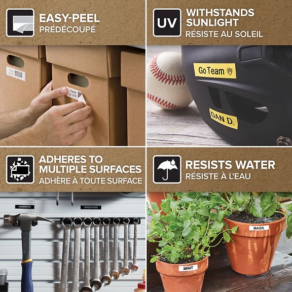 DYMO D1 Label Tape 19mm x 7m – Black on White