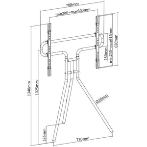 Mozi Art Series FS-3 Floor Stand for 49 - 70" TVs