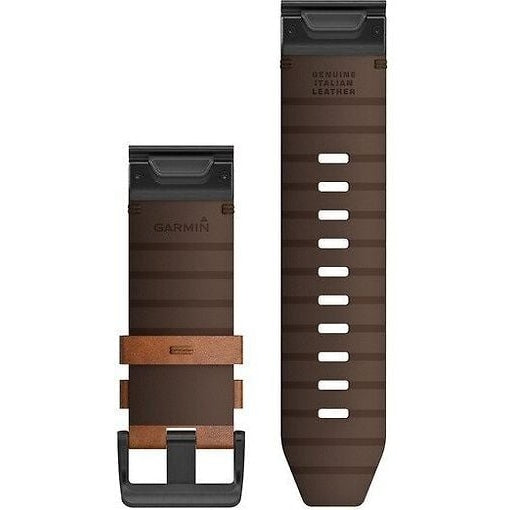 Garmin Quickfit 26mm leather strap, nut brown