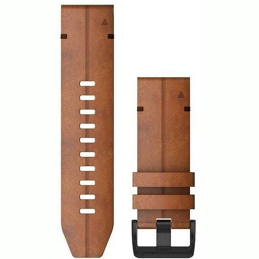 Garmin Quickfit 26mm leather strap, nut brown