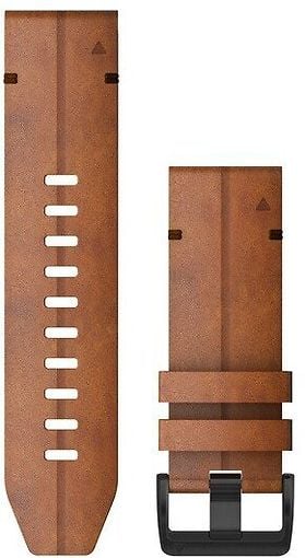Garmin Quickfit 26mm leather strap, nut brown