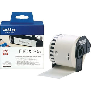 Brother Label roll 62 mm All-purpose labels, Black/White
