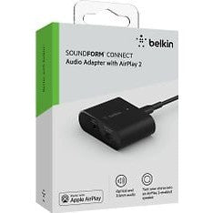 Belkin SoundForm Connect AirPlay 2 Audio Adapter, Black