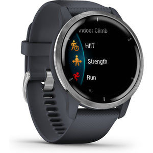 Garmin VENU 2 GPS Smartwatch, Granite Blue / Silver