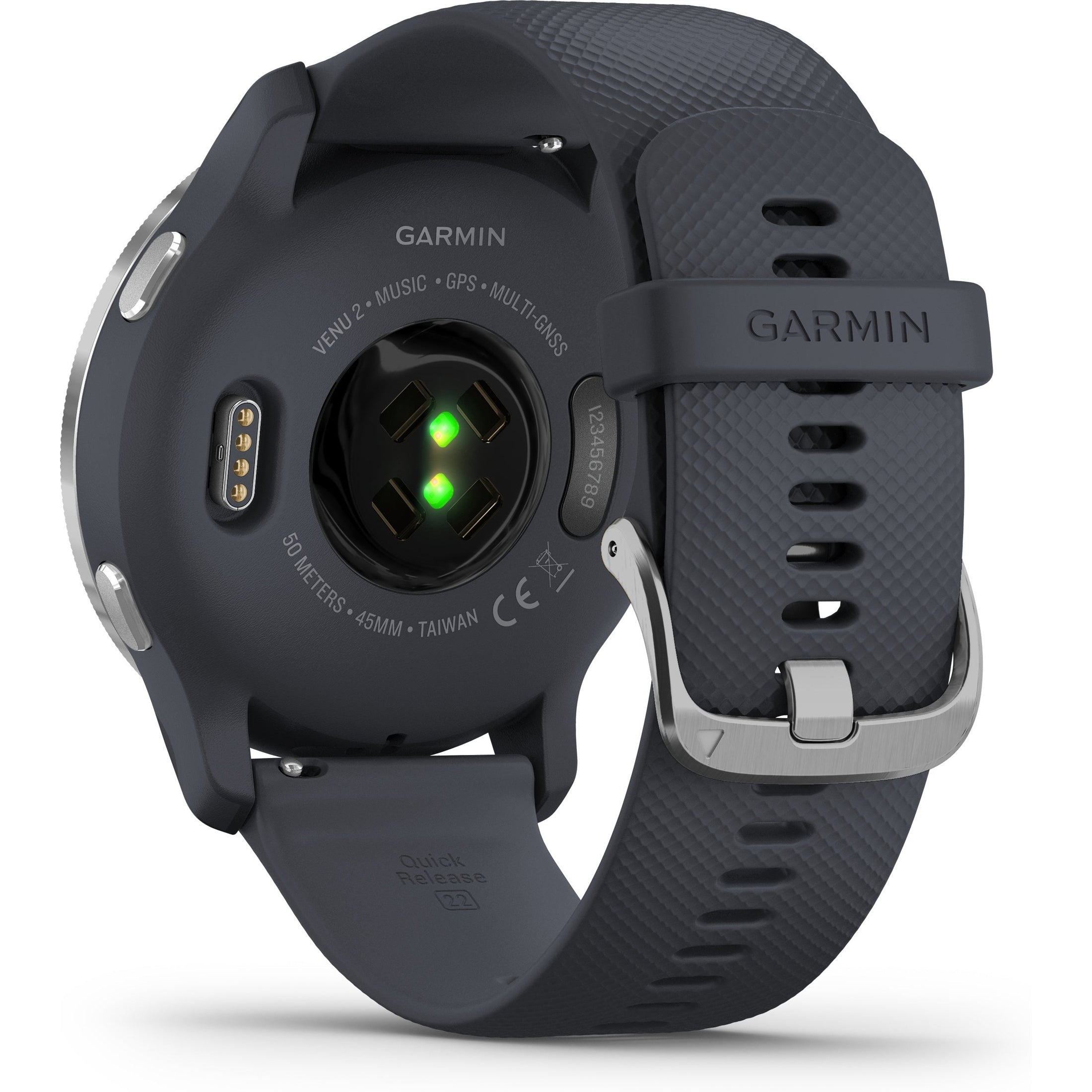 Garmin VENU 2 GPS Smartwatch, Granite Blue / Silver