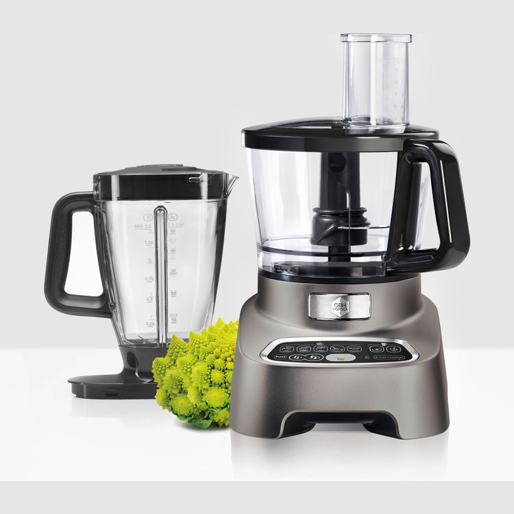 OBH Nordica Double Force Pro Digital Food Processor, Grey