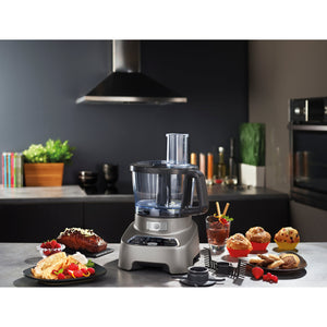 OBH Nordica Double Force Pro Digital Food Processor, Grey