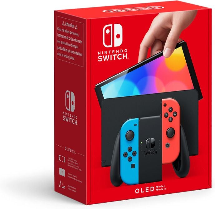 Nintendo Switch OLED modell Neon spelkonsol