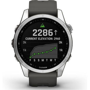 Garmin Fenix 7S sports watch - Silver with graphite band