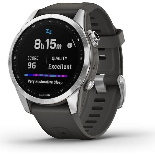 Garmin Fenix 7S sports watch - Silver with graphite band