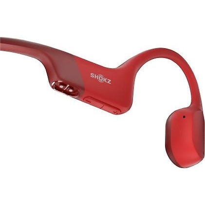 Shokz OpenRun Bone Conduction Sport Headphones, Red