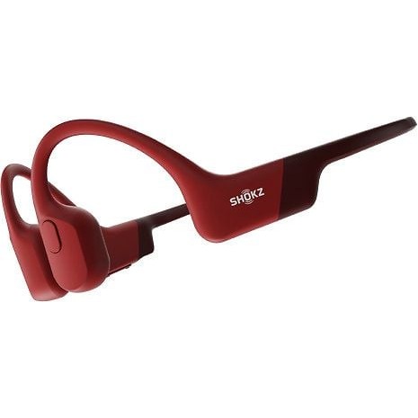 Shokz OpenRun Bone Conduction Sport Headphones, Red