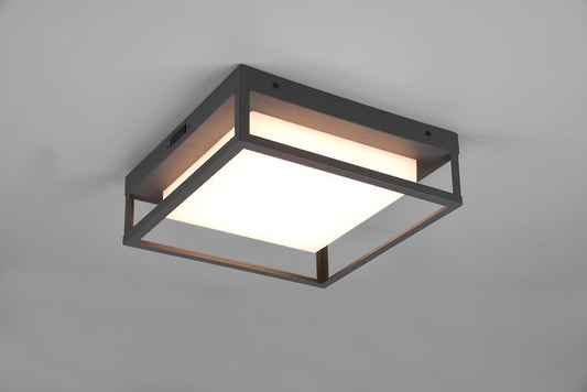 Trio Witham LED-tak utomhuslampa – Antracitgrå