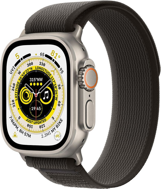 Apple Watch Ultra (GPS + Cellular) 49 mm titanfodral med spårband (S/M)