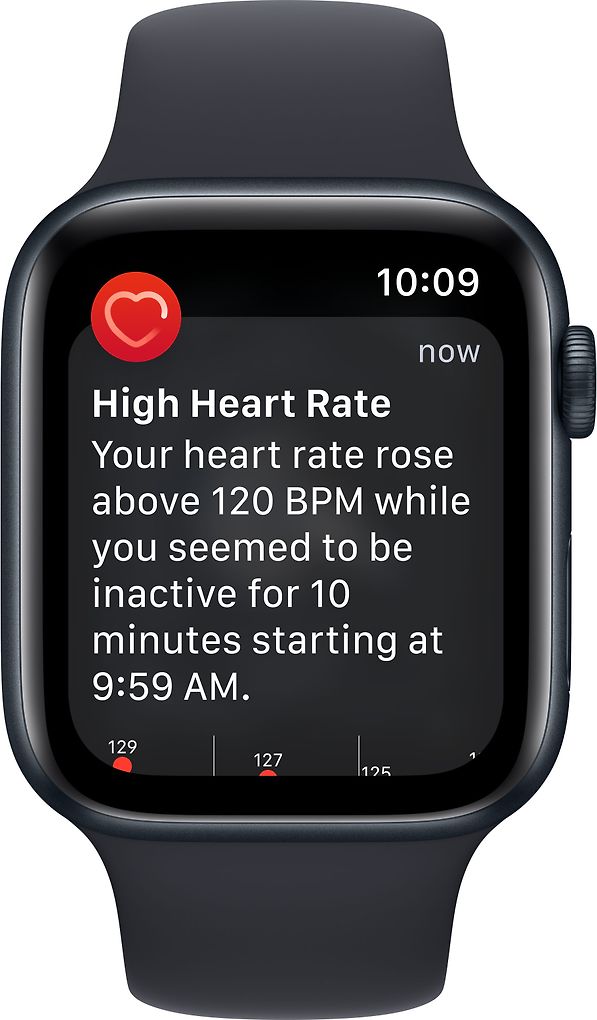 Apple Watch SE GPS+Cellular 44 mm midnight aluminiumfodral (andra generationen)
