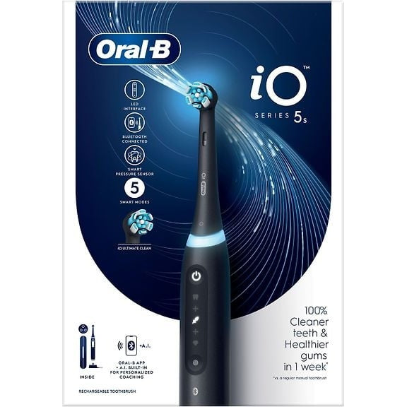 Oral-B iO Series 5s Electric Toothbrush, Black