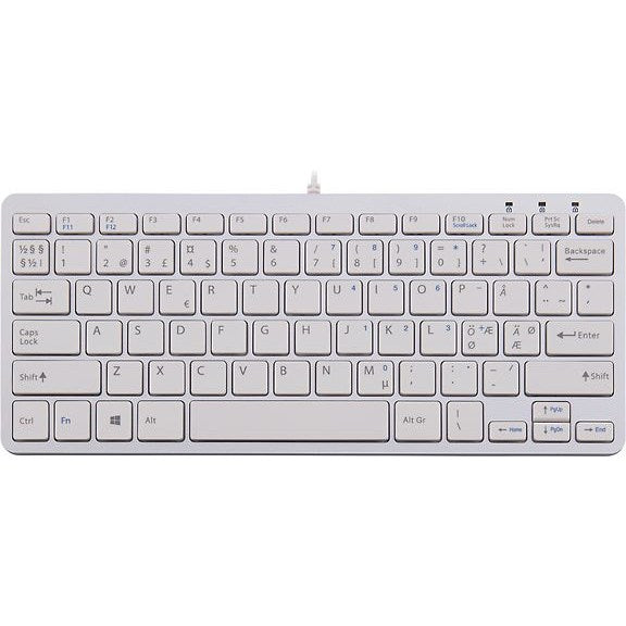 R-Go Compact - Ergonomic Keyboard, White