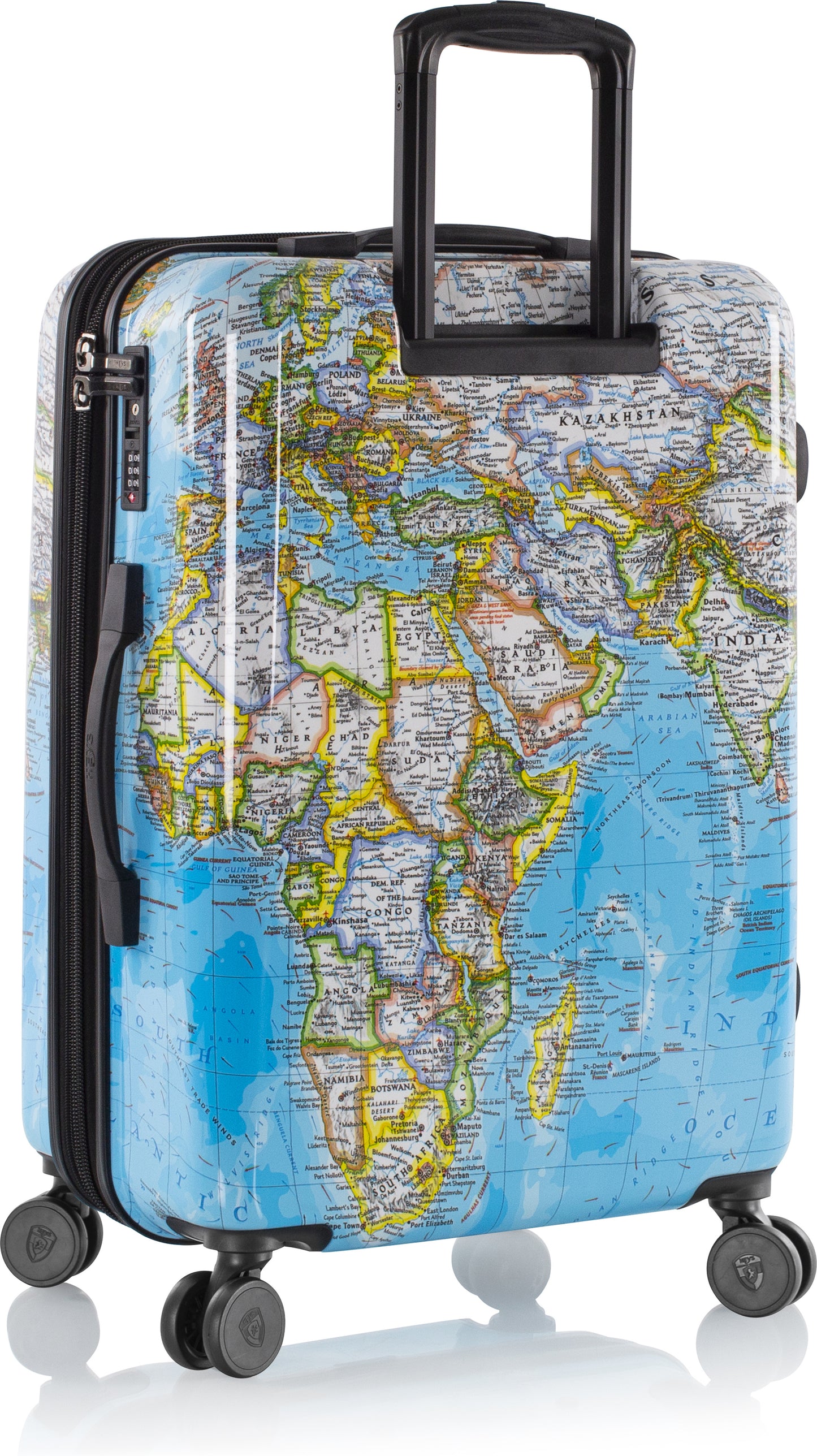 Heys Journey 3G Fashion Spinner 66 cm resväska, färgglad karta