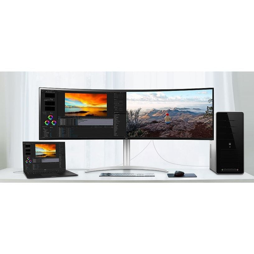 LG UltraWide Curved IPS Computer Monitor 49WQ95C-W
