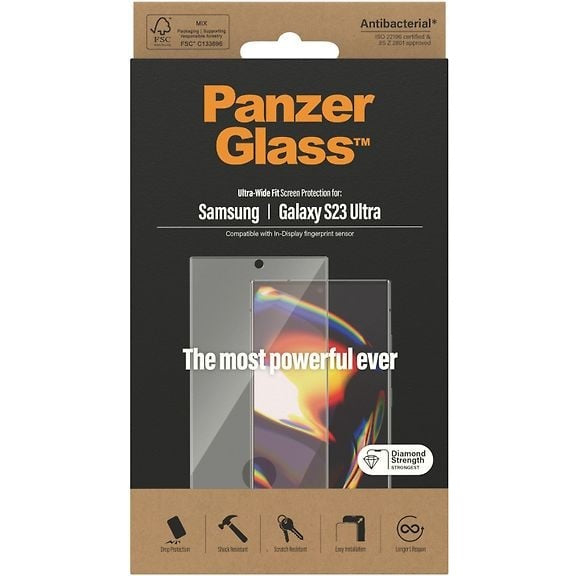 PanzerGlass Screen Protector for Samsung Galaxy S23 Ultra