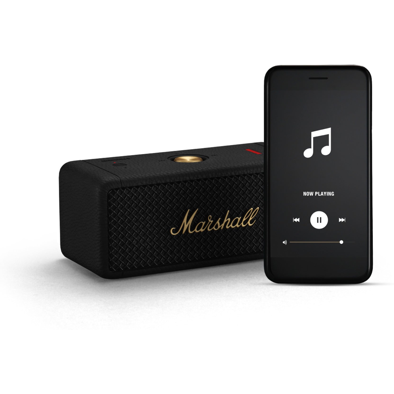 Marshall Emberton II Bluetooth Speaker, Black and Brass