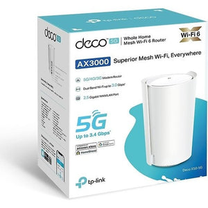 TP-LINK Deco X50-5G Dual Band 5G/4G/3G Modem and WiFi 6 Access Point