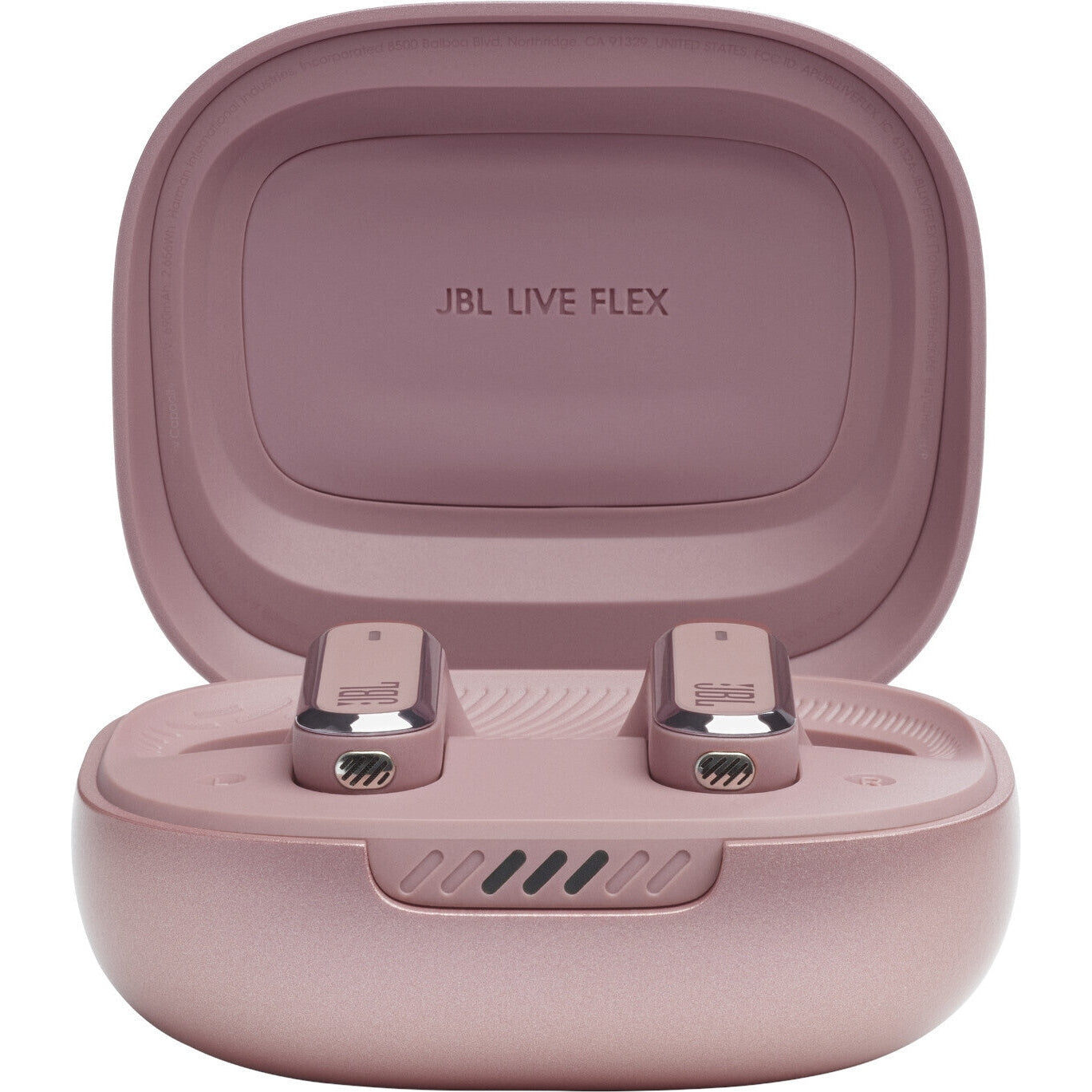 JBL Live Flex Open-Ear True Wireless Noise Cancelling Earbuds, Light Pink