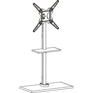 Mozi Monolith Floor Stand for 23"-55" Displays, White