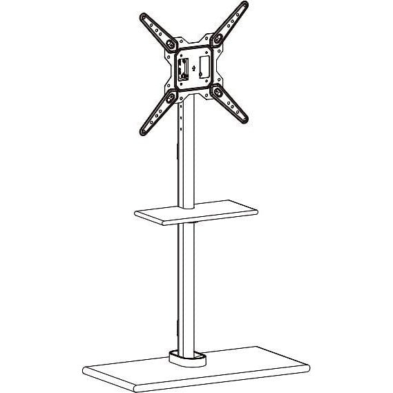 Mozi Monolith Floor Stand for 23"-55" Displays, White