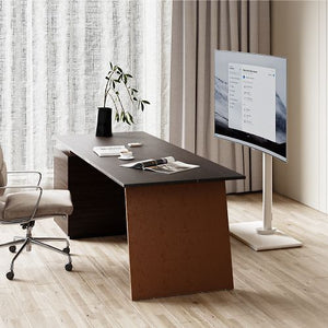 Mozi Monolith Floor Stand for 23"-55" Displays, White