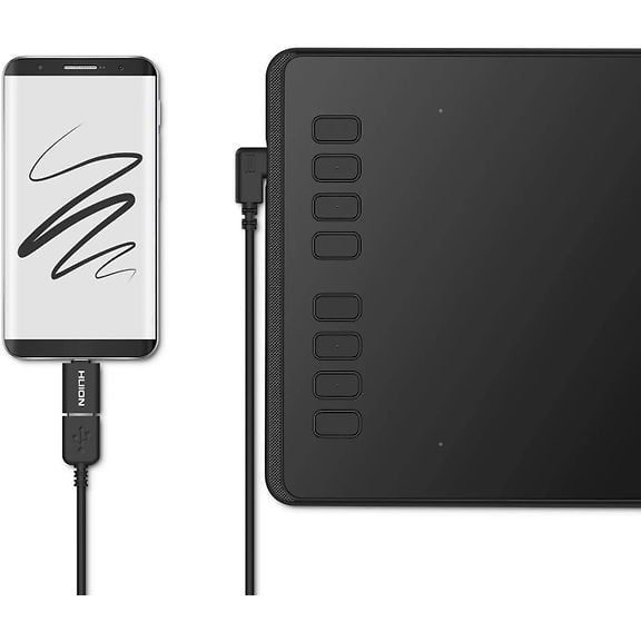 Huion Inspiroy H950P Drawing Tablet, Black