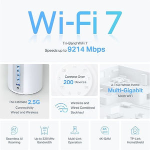 TP-LINK Deco BE65 Tri-Band WiFi 7 -Mesh-router